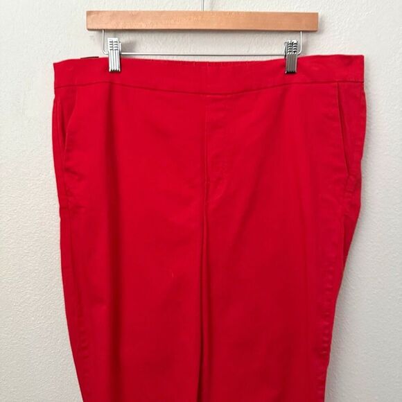 KUT FROM THE KLOTH | Tapered Trouser Cropped Cherry Red Ankle Pull On Pants | 16 - Picture 2 of 9